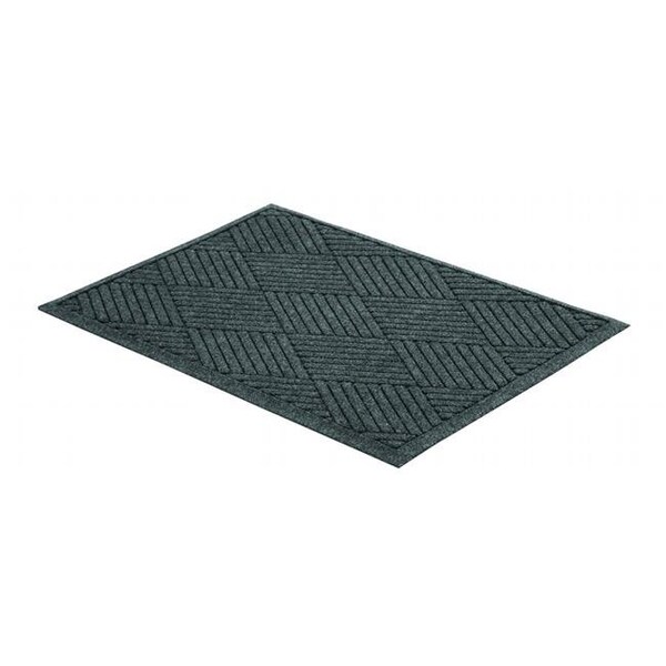 Millennium Mat Co mpany Mllegdfb020304 2 X 3 Ft. Eco Guard Diamond Indoor Wiper Floor Mat; Charcoal Black EGDFB020304 - main